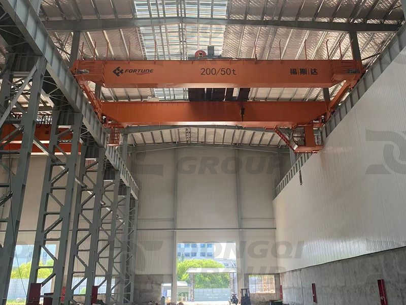 overhead cranes installation site