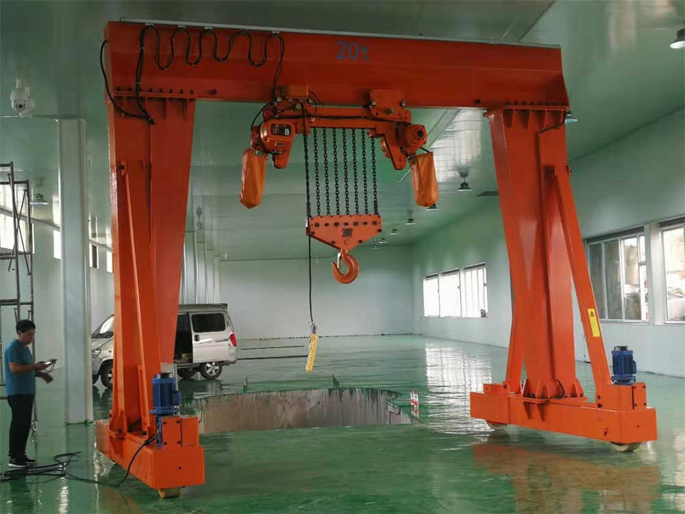20 ton electric walking portable gantry crane