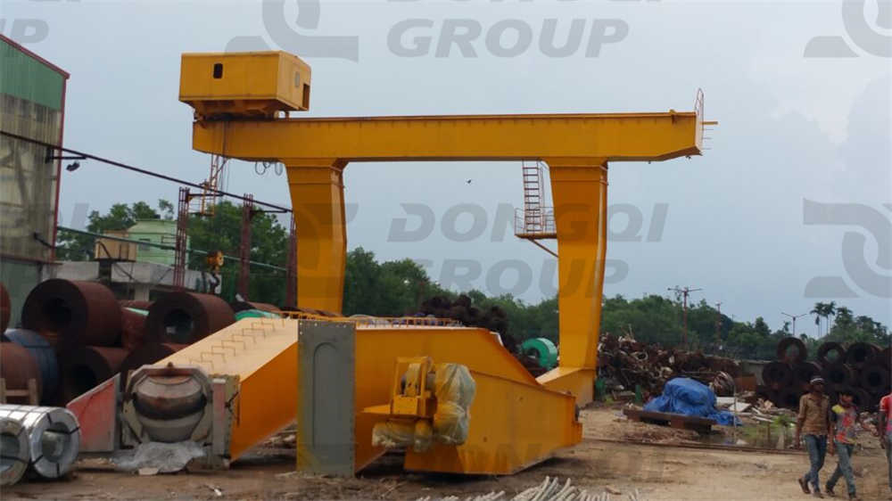 L type gantry crane installation site