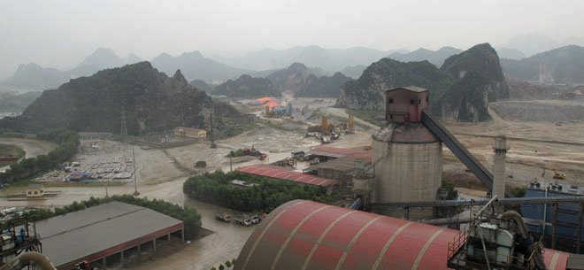 The plant is located in the limestone mountains region