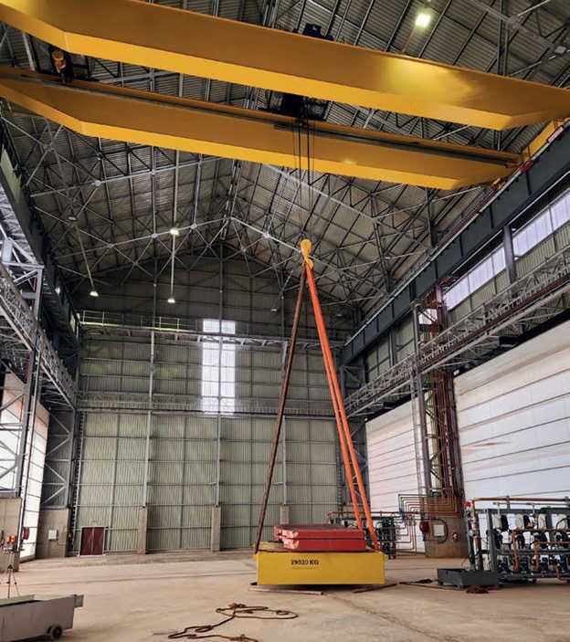 supplies overhead crane equipment to steel industry business
