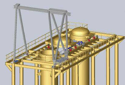 gantry crane in 24m platform